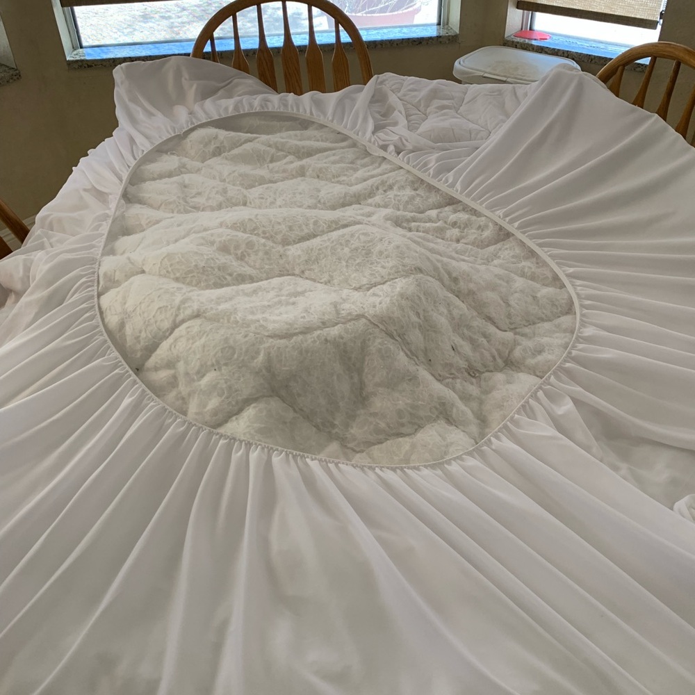 Queen size 100% polyester mattress cover